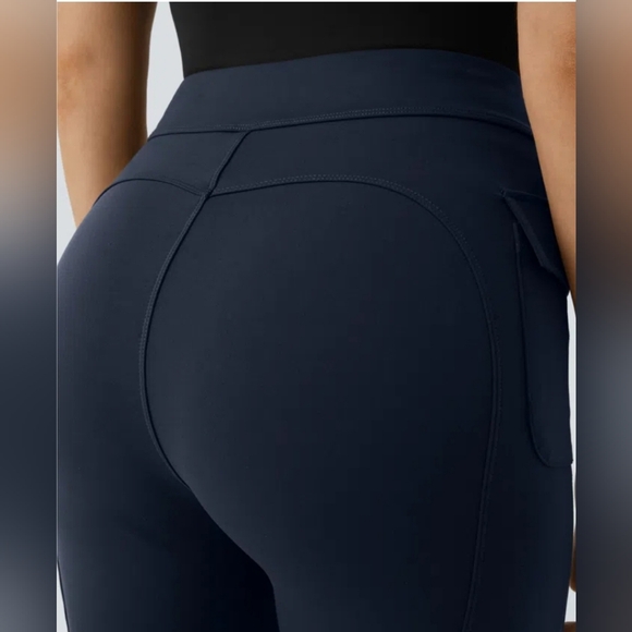 NWOT Navy Halara 3x Dress Butter Soft Pants With Side Pockets - Picture 2 of 8